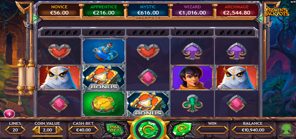 ozwins jackpots yggdrasil casino slots 