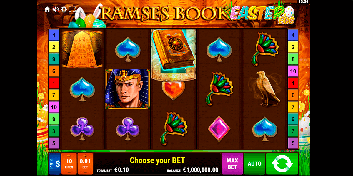 ramses book easter egg gamomat casino slots 