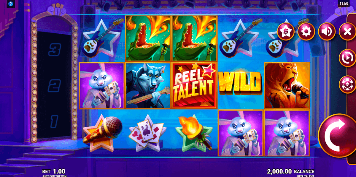 reel talent just for the win casino slots 