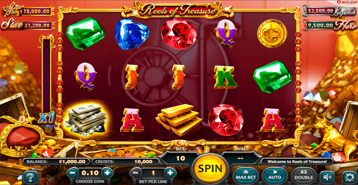 reels of treasure nucleus gaming casino slots 