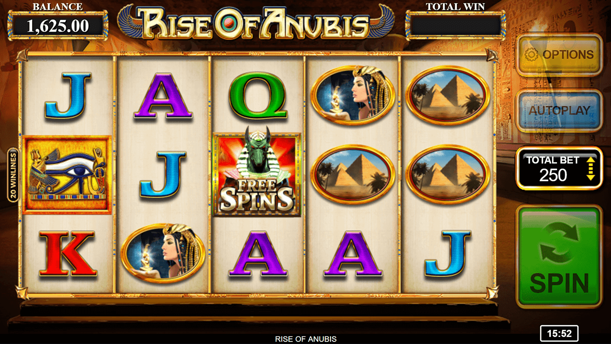 rise of anubis inspired gaming casino slots 