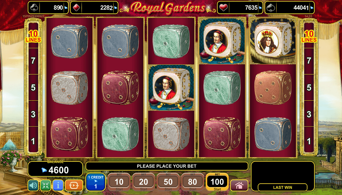 royal gardens egt casino slots 