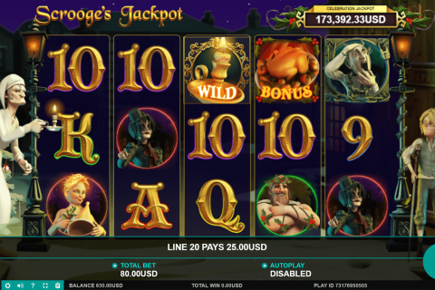 Scrooges Jackpot Leander Casino Slots 