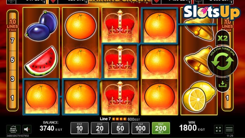Shining Crown Online Slot Big Win