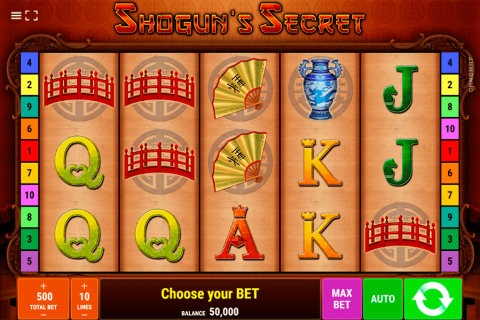 Shoguns Secret Gamomat Casino Slots 