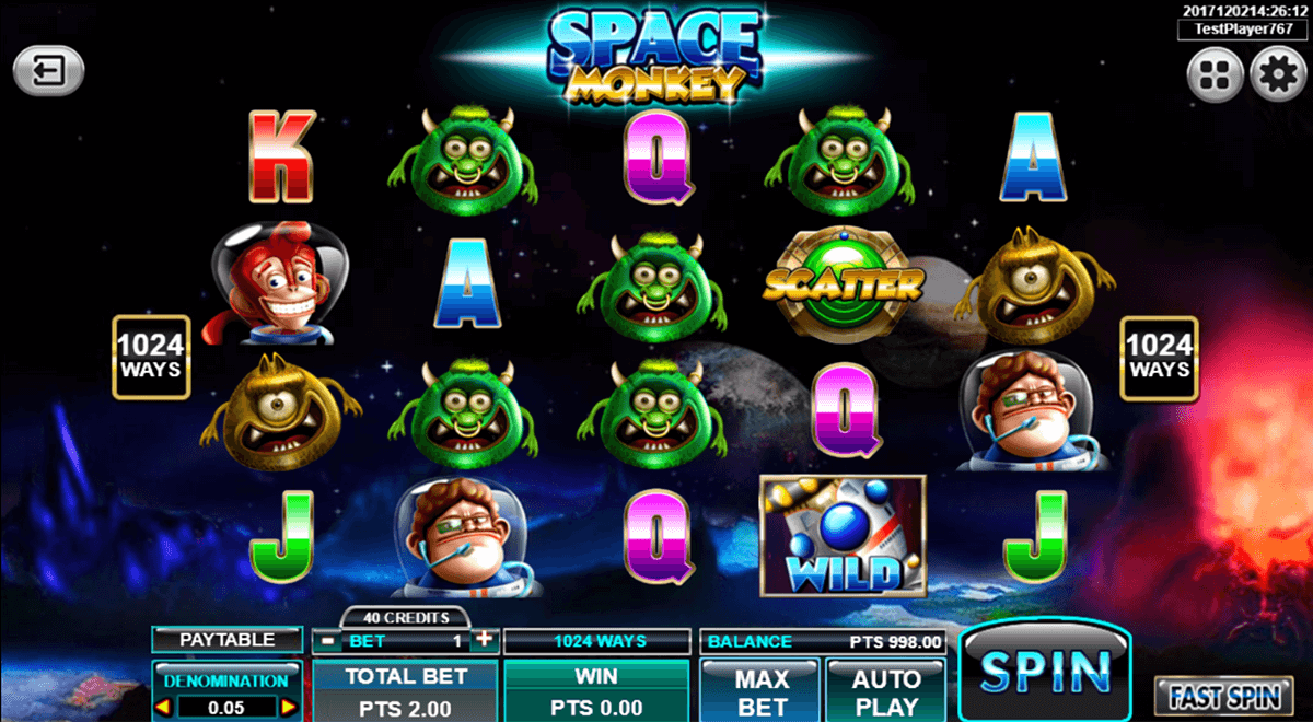 space monkey spadegaming casino slots 