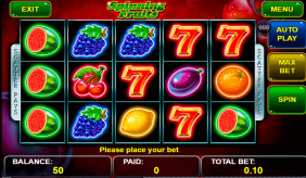 Spinning Fruits Green Tube Casino Slots 