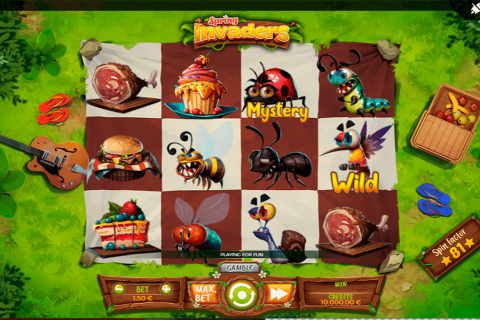 Spring Invaders Spinmatic Casino Slots 