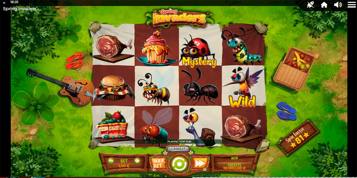 spring invaders spinmatic casino slots 