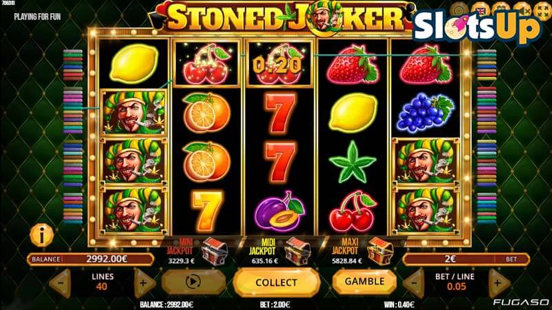 Stoned Joker Slot Machine Online 🎰 90.55%+ 4.5% RTP ᐈ Play Free Fugaso