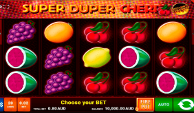 Super Duper Cherry Red Hot Firepot Gamomat Casino Slots 