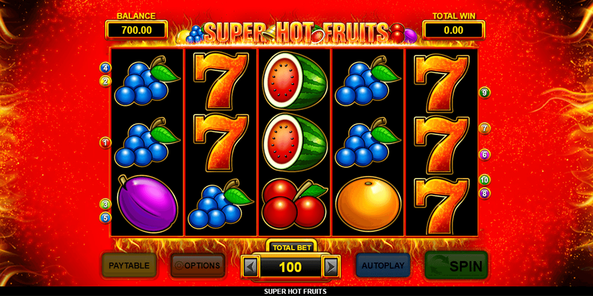 super hot fruits inspired gaming casino slots 