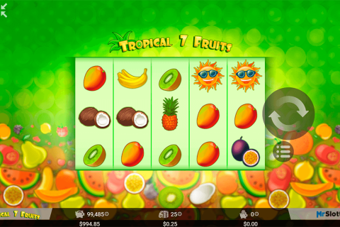 Tropical 7 Fruits Mrslotty Casino Slots 