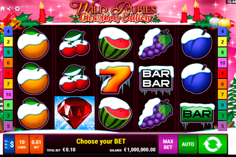 Wild Rubies Christmas Edition Gamomat Casino Slots 