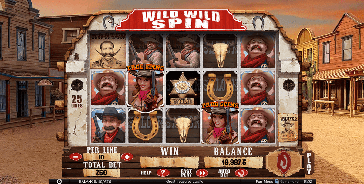 wild wild spin spinomenal casino slots 