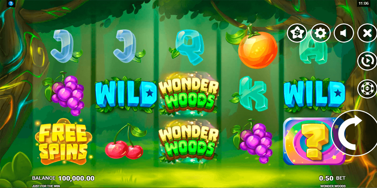 wonder woods just for the win casino slots 