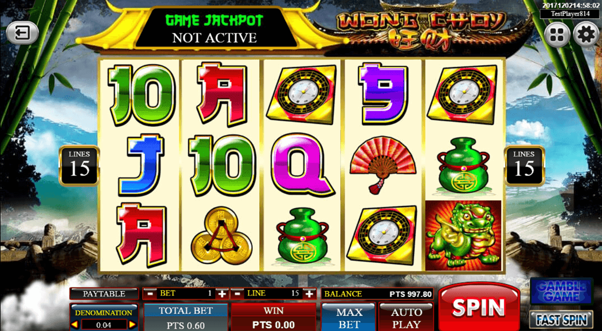wong choy spadegaming casino slots 